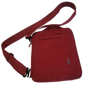 STM Protective Tablet Shoulder Bag Red Padded Crossbody Case
